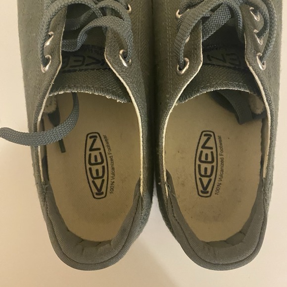 Keen Women's Elsa III Canvas Green Sneaker Size 7.5 - Picture 13 of 14